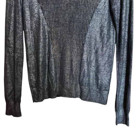 AllSaints Metallic Rib Sweater Womens 6 Multicolor Epea Jumper Pullover - Picture 4 of 9